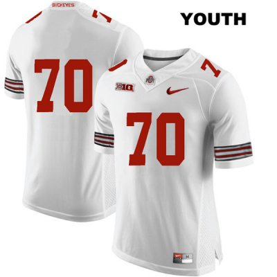 Youth NCAA Ohio State Buckeyes Noah Donald #70 College Stitched No Name Authentic Nike White Football Jersey PD20B16RJ